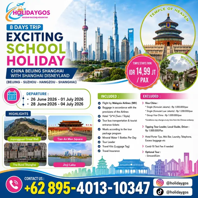 Inspirasi perjalanan School Holiday