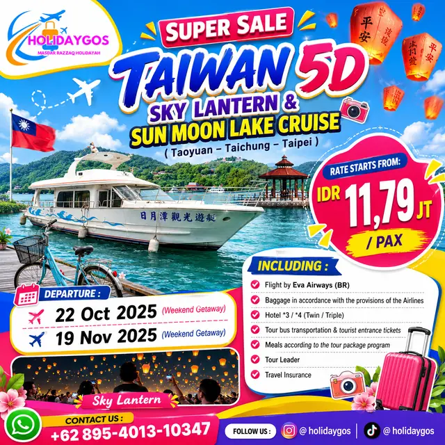 Informasi perjalanan Taiwan Super Sale