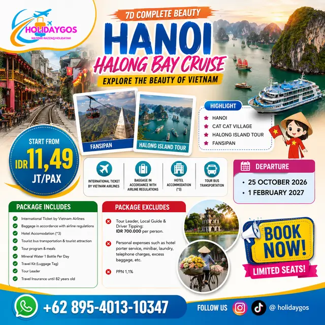 Informasi perjalanan Complete Beauty Hanoi Halong Bay Cruise