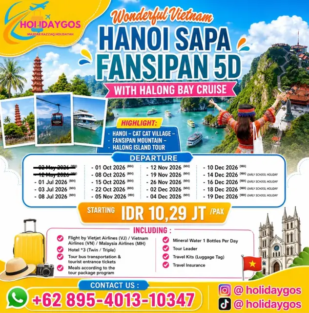 Informasi perjalanan Wonderfull Hanoi - Sapa - Fansipan