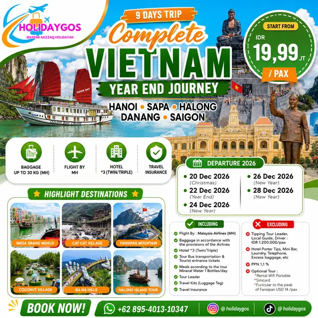Informasi perjalanan Complete Vietnam